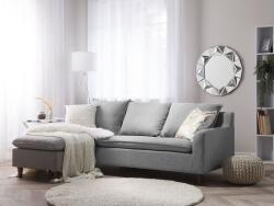 MAXISHOP Italia Collection Coltar cu 3 locuri ELVENES Gri deschis Dreapta