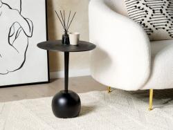 MAXISHOP Italia Collection Masa laterala EUCLA Metal Negru Masa de cafea