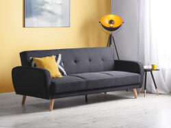 MAXISHOP Italia Collection Canapea extensibila cu 3 locuri FLORLI Negru Canapea