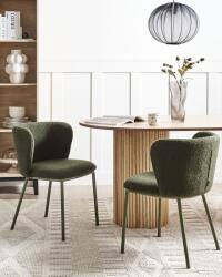 MAXISHOP Italia Collection Set de 2 scaune dining MINA II Verde inchis