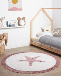 MAXISHOP Italia Collection Covor pentru copii STARS Alb-murdar o 120 cm Bumbac Covor