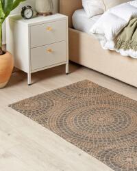 MAXISHOP Italia Collection Covor ARIBA Gri Bej 80 x 150 cm Iuta Covor