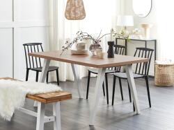 MAXISHOP Italia Collection Masa de dining LENISTER Maro Alb 150 cm 90 cm