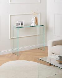 MAXISHOP Italia Collection Masa consola KENDALL Sticla securizata Transparent