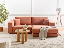 MAXISHOP Italia Collection Coltar cu 3 locuri LOFOTEN Rosu deschis Stanga