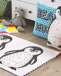 MAXISHOP Italia Collection Covor pentru copii HAJDARABAD Alb 60 x 90 cm Bumbac Covor