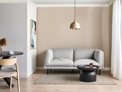 MAXISHOP Italia Collection Canapea cu 2 locuri VORGOD Gri deschis Canapea