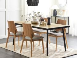 MAXISHOP Italia Collection Masa de dining IVORIE Frasin deschis 180 cm 90 cm