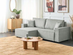 MAXISHOP Italia Collection Coltar extensibil cu 3 locuri KARILA Gri cu depozitare Dreapta