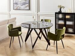MAXISHOP Italia Collection Masa de dining OXHILL Negru 120 cm 120 cm