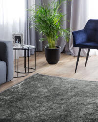 MAXISHOP Italia Collection Covor shaggy DEMRE Gri inchis 140 x 200 cm Covor