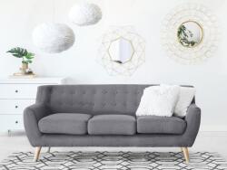 MAXISHOP Italia Collection Canapea cu 3 locuri MOTALA Gri deschis Canapea