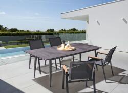 MAXISHOP Italia Collection Masa dining de exterior TOLENTINO 180 cm 90 cm efect de piatra Gri - sanitare-online - 3 046,80 RON