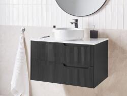 Maxishop Masca pentru lavoar de perete QUINTELA 80 cm Negru
