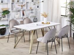 MAXISHOP Italia Collection Masa de dining MOLDEN Marmura Auriu 150 cm 80 cm