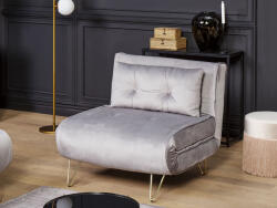 MAXISHOP Italia Collection Canapea extensibila single VESTFOLD Catifea Gri Canapea