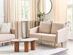 MAXISHOP Italia Collection Canapea cu 2 locuri MAURA Catifea Bej Canapea