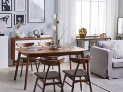 MAXISHOP Italia Collection Masa de dining MADOX Nuc inchis 150 cm 90 cm