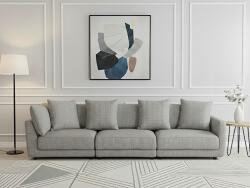 MAXISHOP Italia Collection Canapea cu 3 locuri SIGTUNA Gri deschis Canapea