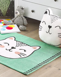 MAXISHOP Italia Collection Covor pentru copii HOWRAH Verde deschis 60 x 90 cm Bumbac Covor