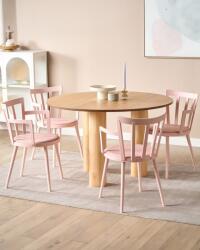 MAXISHOP Italia Collection Set de 4 scaune dining MORILL Roz pastel