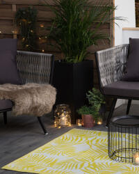 MAXISHOP Italia Collection Covor de exterior KOTA Galben 120 x 180 cm Reversibil Covor