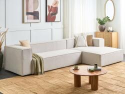 MAXISHOP Italia Collection Coltar cu 3 locuri VERNON Bej deschis Stanga