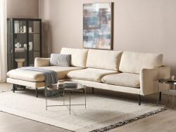MAXISHOP Italia Collection Coltar cu 4 locuri VINTERBRO Catifea Bej deschis Dreapta