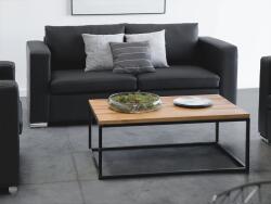 MAXISHOP Italia Collection Canapea cu 2 locuri HELSINKI Piele naturala Negru Canapea