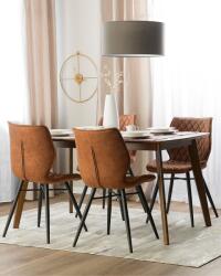 MAXISHOP Italia Collection Set de 2 scaune dining LISLE Maro auriu