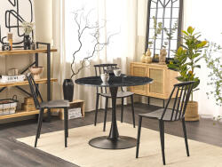 MAXISHOP Italia Collection Masa de dining BOCA Negru marmura 90 cm 90 cm - sanitare-online - 1 030,80 RON
