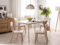 MAXISHOP Italia Collection Masa de dining SANTOS Alb 150 cm 90 cm