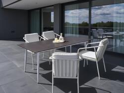 MAXISHOP Italia Collection Masa dining de exterior TOLENTINO 180 cm 90 cm efect marmorat Gri marmura - sanitare-online - 3 034,80 RON