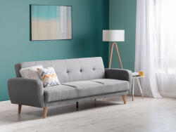 MAXISHOP Italia Collection Canapea extensibila cu 3 locuri FLORLI Gri deschis Canapea