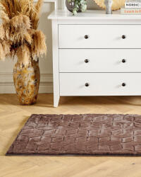 MAXISHOP Italia Collection Covor din blana sintetica THATTA Maro 80 x 150 cm Covor