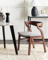 MAXISHOP Italia Collection Set de 2 scaune dining MAROA Lemn Gri deschis