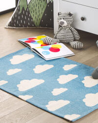 MAXISHOP Italia Collection Covor pentru copii GWALIJAR Albastru 60 x 90 cm Bumbac Covor