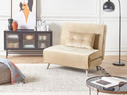MAXISHOP Italia Collection Canapea extensibila single FARRIS Catifea Nisipiu Canapea