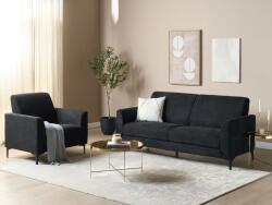 MAXISHOP Italia Collection Canapea cu 3 locuri FENES Negru Canapea
