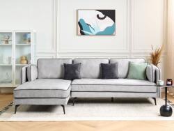 MAXISHOP Italia Collection Coltar cu 3 locuri ALTAN Catifea Gri deschis Dreapta