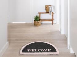 Maxishop Covor intrare BUHI Negru 45 x 75 cm Text Fibra de nuca de cocos Pres