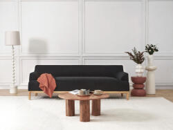 MAXISHOP Italia Collection Canapea cu 3 locuri SOSJO Negru Canapea