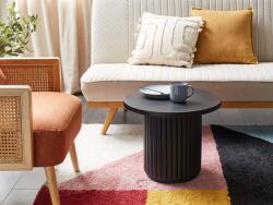 MAXISHOP Italia Collection Masuta de cafea LEMONT Lemn de mango Negru Masa de cafea