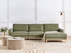 MAXISHOP Italia Collection Coltar cu 4 locuri SIGGARD Velur Verde Stanga