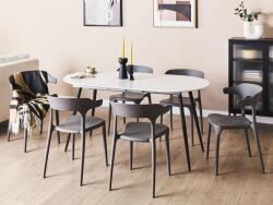 MAXISHOP Italia Collection Masa de dining extensibila STAVERTON Alb 120 160 cm 80 cm