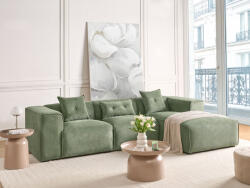 MAXISHOP Italia Collection Coltar cu 3 locuri DOLVA Chenille Verde inchis Stanga
