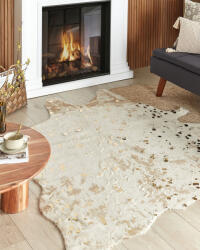 MAXISHOP Italia Collection Imitatie de piele de vaca BOGONG Bej deschis 150 x 200 cm Covor