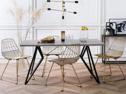 MAXISHOP Italia Collection Masa de dining BUSCOT Efect de beton 160 cm 90 cm