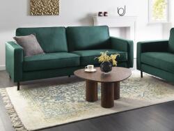 MAXISHOP Italia Collection Canapea cu 3 locuri SAVALEN Catifea Verde inchis Canapea
