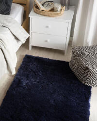 MAXISHOP Italia Collection Covor shaggy EVREN Albastru inchis 80 x 150 cm Covor